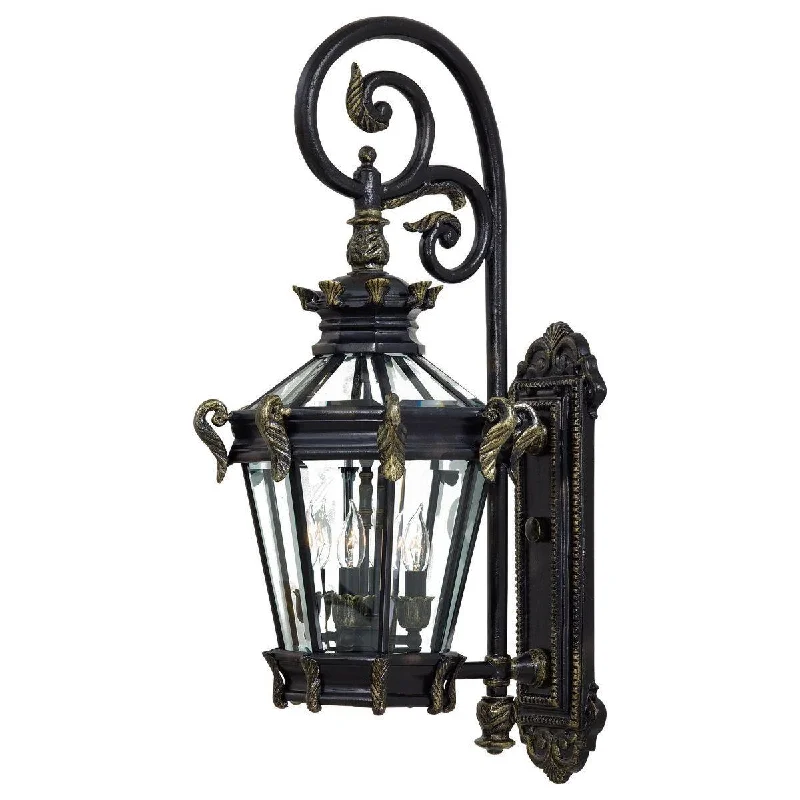 Industrial Lighting for Food Processing FactoriesStratford Hall 34 in. 4 Lights Outdoor Wall Lantern Heritage & Gold Finish Industrial Lighting for Food Processing FactoriesStratford Hall 34 in. 4 Lights Outdoor Wall Lantern Heritage & Gold Finish