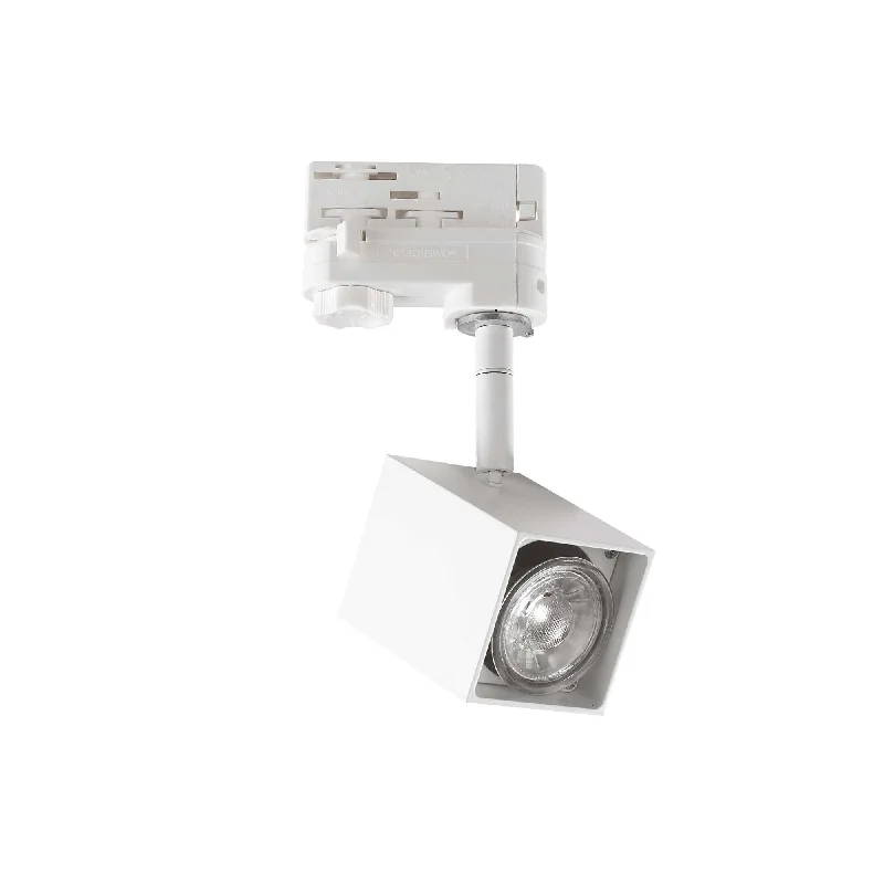 Track lighting with clear glass shadesMouse Track Spotlights - White/Black