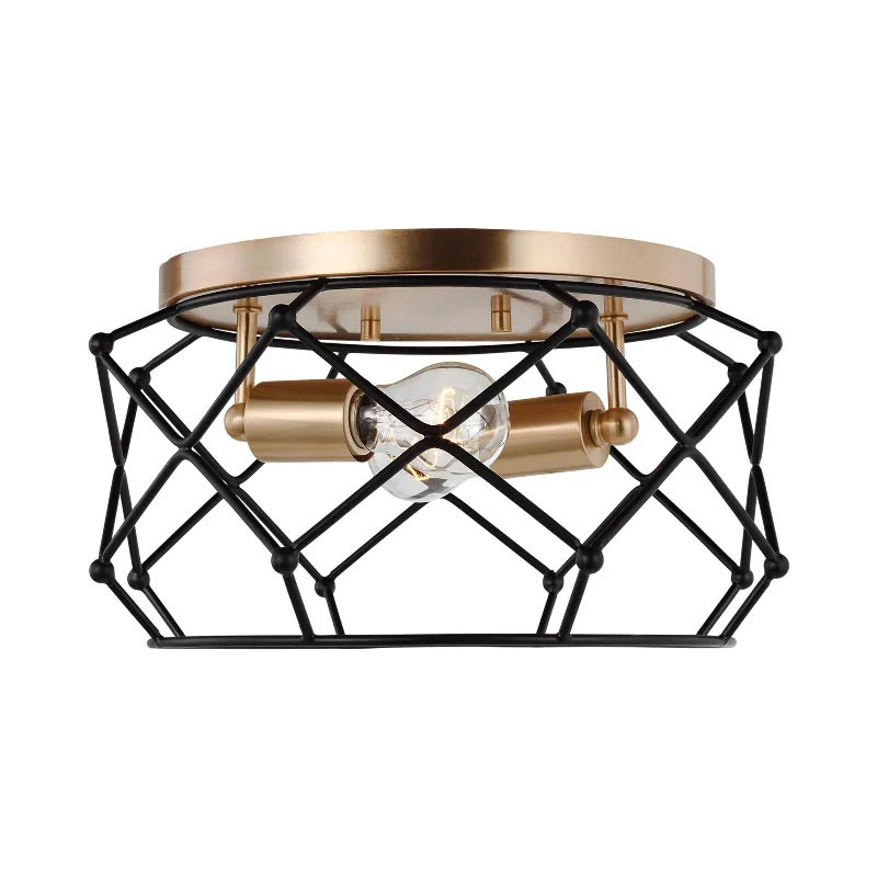 Rustic track lighting for farmhouse decorZarra Flush Mount Ceiling Light