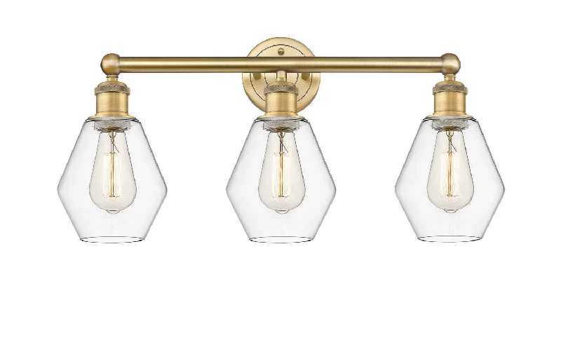 Industrial Task Lighting for Precision WorkstationsEdison Three Light Bath Vanity