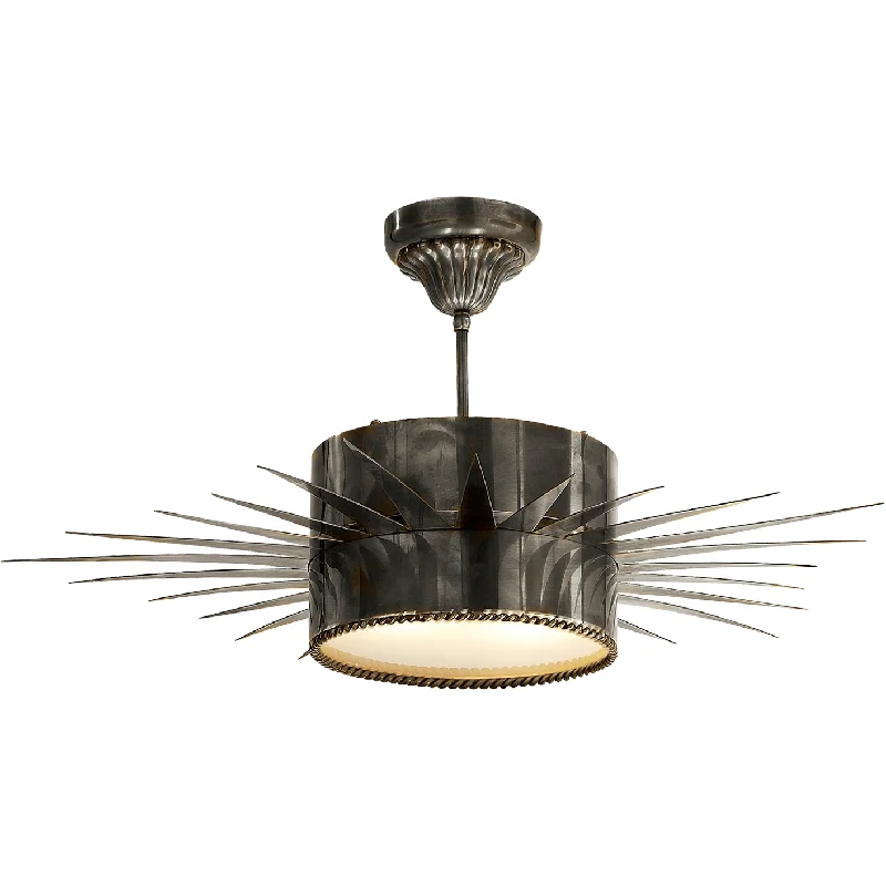 Track lighting for high - ceiling spacesSoleil Large Semi Flush Mount