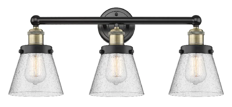 Industrial Lighting for Printing Press FacilitiesEdison Three Light Bath Vanity