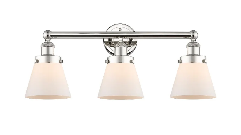 Industrial Lighting for Woodworking FactoriesEdison Three Light Bath Vanity
