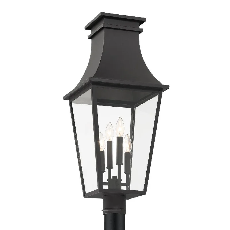 Industrial Lighting for Woodworking FactoriesGloucester 28 In. 4 Lights Lantern Head Black Finish