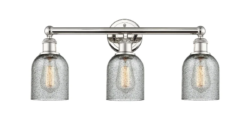 Industrial Lighting for Metal Fabrication ShopsEdison Three Light Bath Vanity