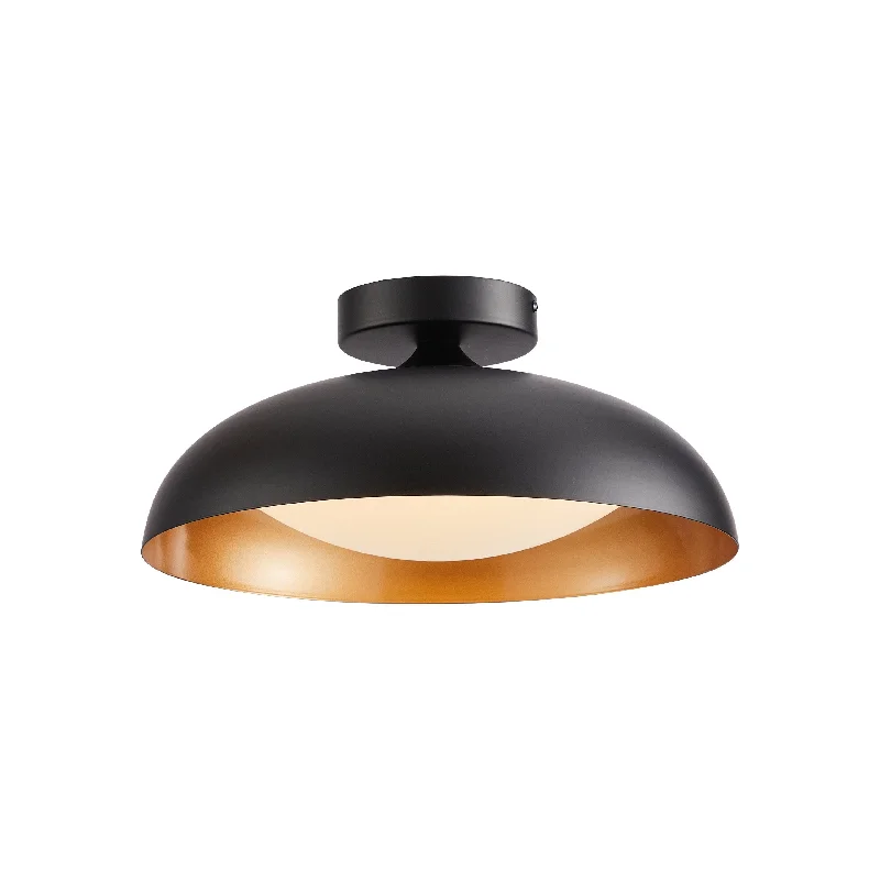 Contemporary track lighting in black finishCamrose LED Flush Mount