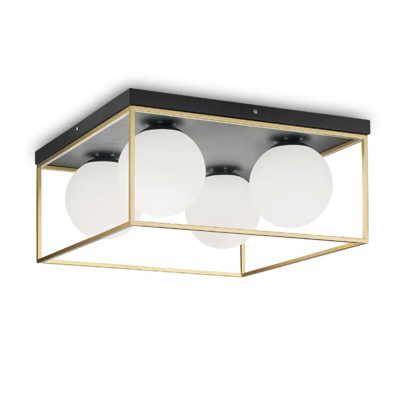 Track lighting with multiple heads for flexibilityLingotto PL4 Flush Ceiling Light Track lighting with multiple heads for flexibilityLingotto PL4 Flush Ceiling Light