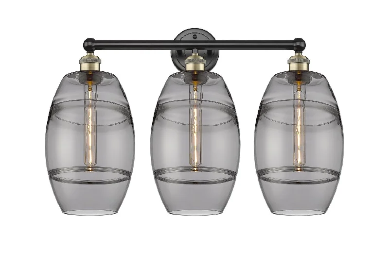 Industrial Wall - Mounted Lighting for Workshop WallsDowntown Urban Three Light Bath Vanity