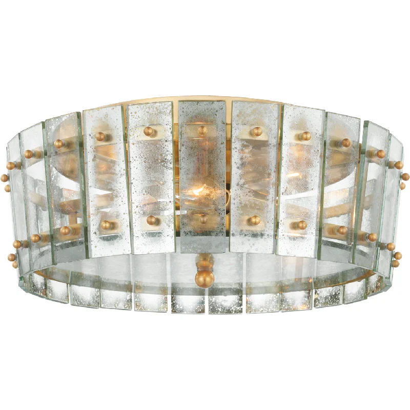 Track lighting for accentuating artworksCadence Medium Single-Tier Flush Mount