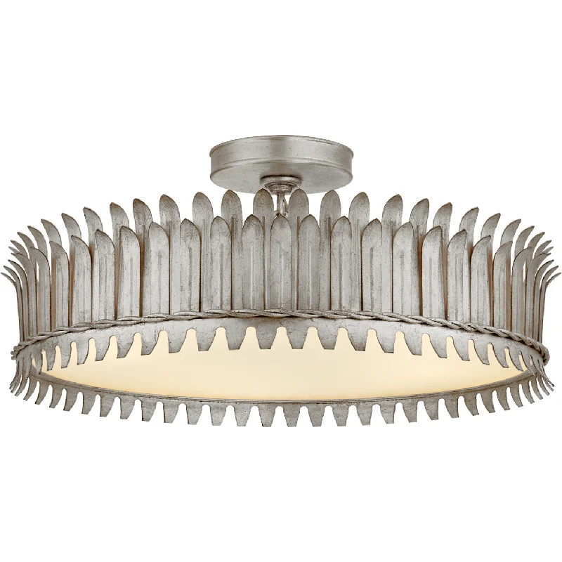 Track lighting for creating a moody atmosphereLeslie 21" Semi Flush Mount