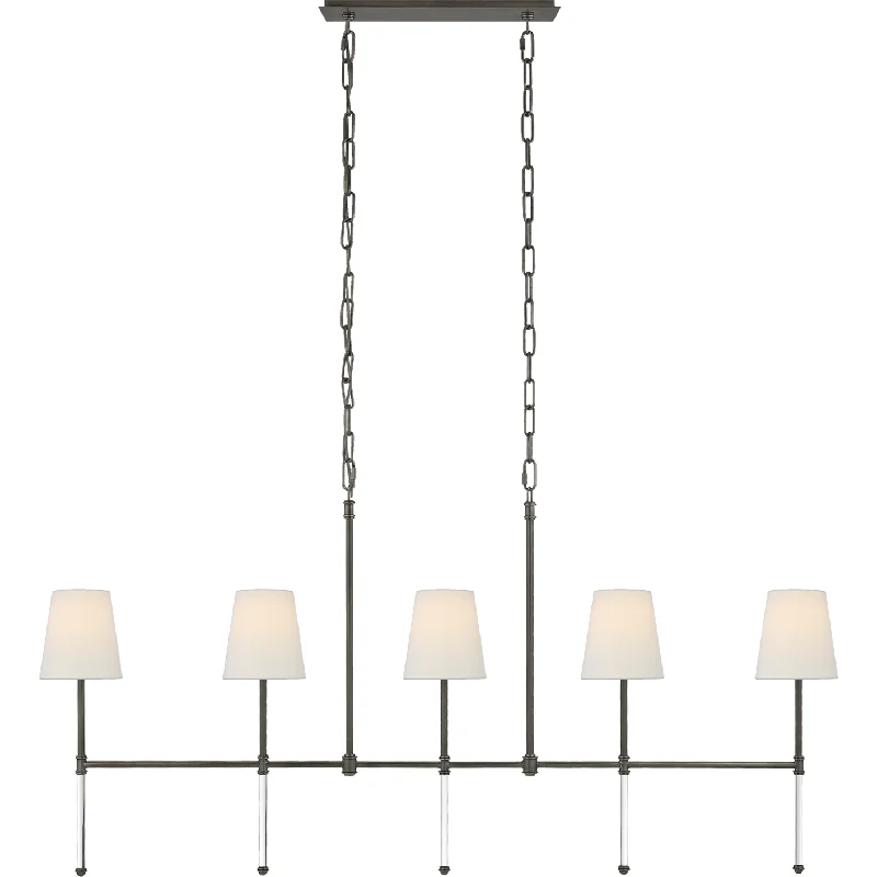 Track lighting for updating office lobbiesCamille Medium Linear Chandelier