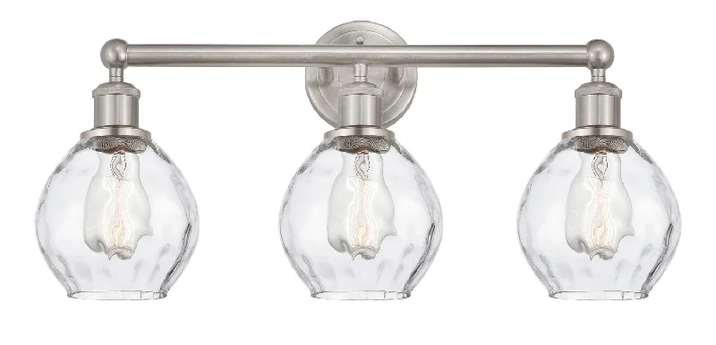 Waterproof Industrial Lighting for Wet AreasEdison Three Light Bath Vanity