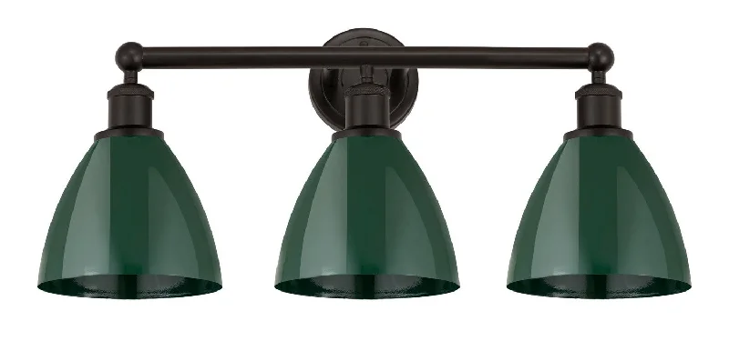 Industrial Lighting for Furniture FactoriesEdison Three Light Bath Vanity
