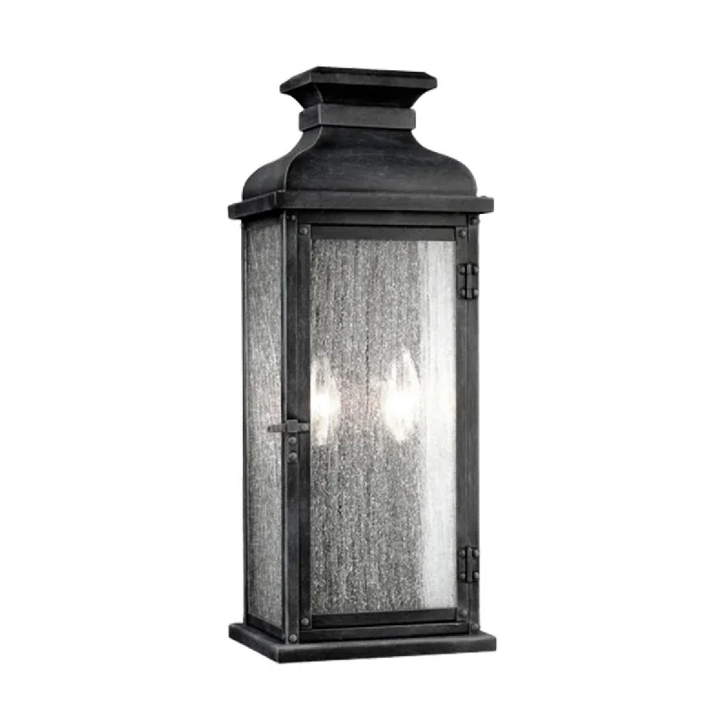 Energy - Efficient Industrial Lighting for Cost - SavingsPediment 18 In. 2 Lights Outdoor Wall Sconce Weathered Zinc Finish Energy - Efficient Industrial Lighting for Cost - SavingsPediment 18 In. 2 Lights Outdoor Wall Sconce Weathered Zinc Finish
