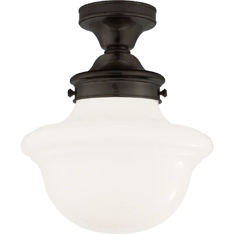 Track lighting with a brushed nickel finishEdmond Flush Mount