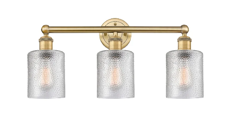 Industrial Lighting for Textile MillsEdison Three Light Bath Vanity