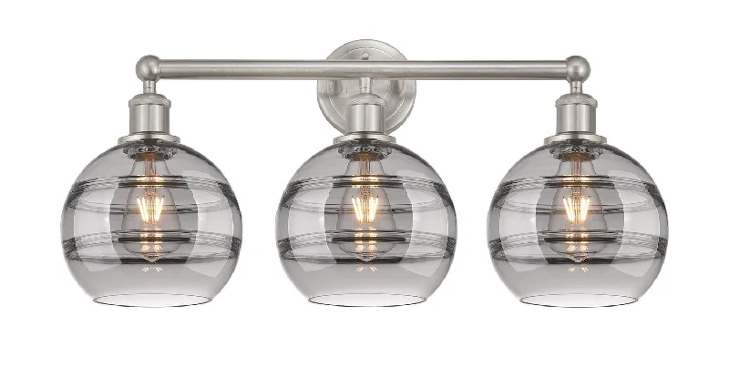Industrial Lighting for Textile MillsDowntown Urban Three Light Bath Vanity