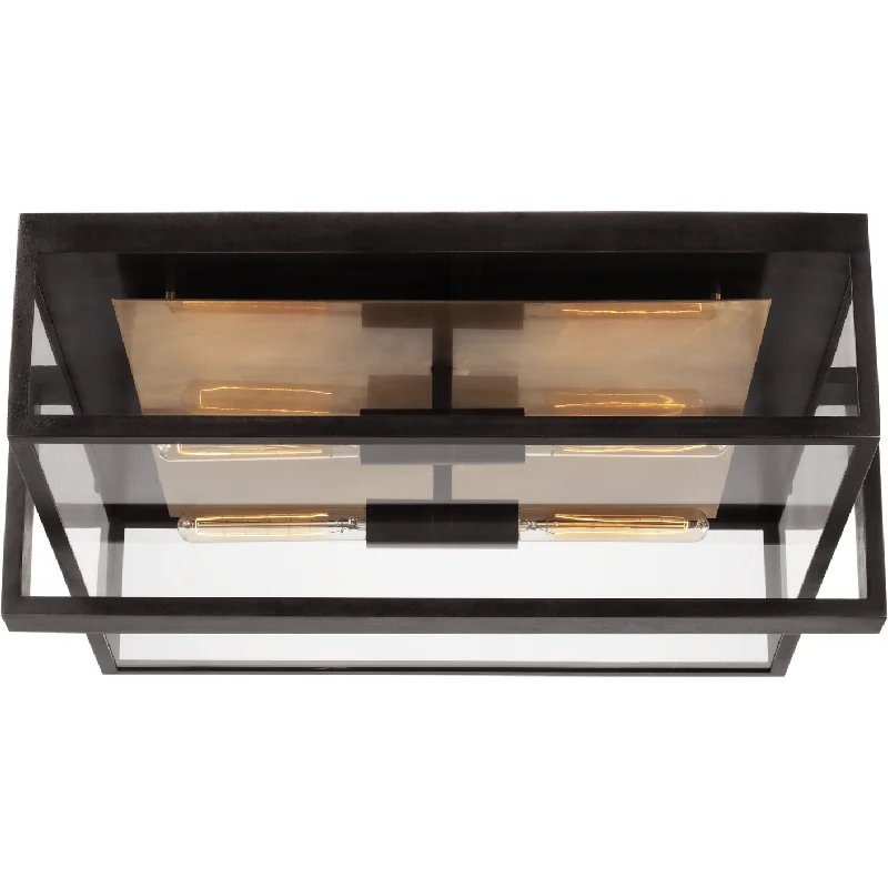 Modern track lighting with LED bulbsHalle 24" Flush Mount