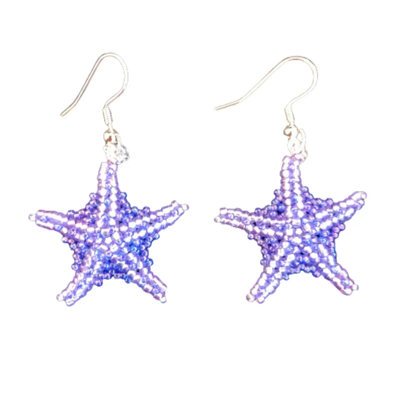 Track lighting with adjustable armsPurple Starfish with Hypoallergenic Ear-wires