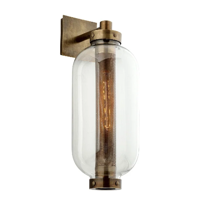 Industrial Lighting for Printing Press FacilitiesAtwater 26 in. Outdoor Wall Sconce Brass Finish Industrial Lighting for Printing Press FacilitiesAtwater 26 in. Outdoor Wall Sconce Brass Finish