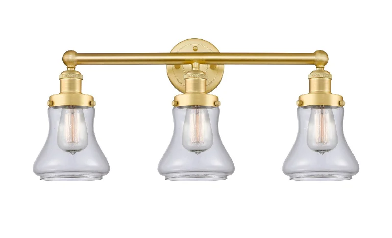 Industrial Lighting for Textile MillsEdison Three Light Bath Vanity