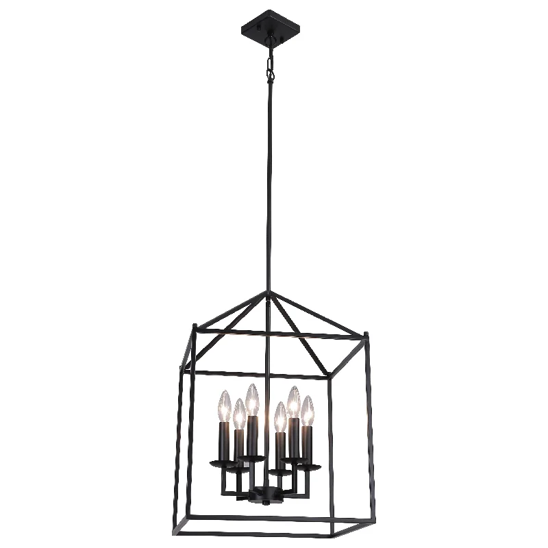 High - lumen track lighting for bright spacesCasa Loma 6-Light Pendant
