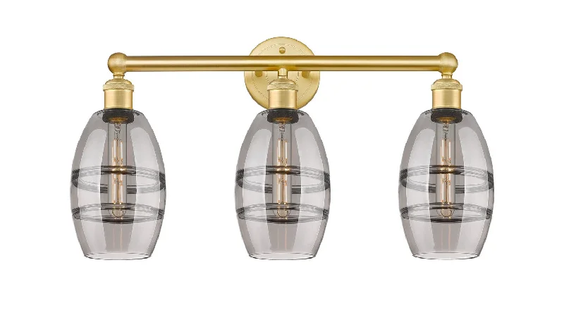 Industrial Lighting for Printing Press FacilitiesEdison Three Light Bath Vanity