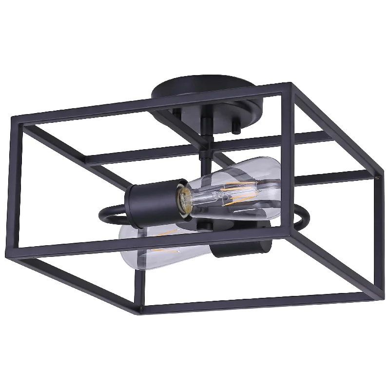 Track lighting for task lighting in workshopsKaslo 2-Light Semi-Flush Mount