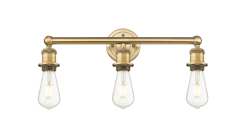 Industrial Lighting for Textile MillsDowntown Urban Three Light Bath Vanity
