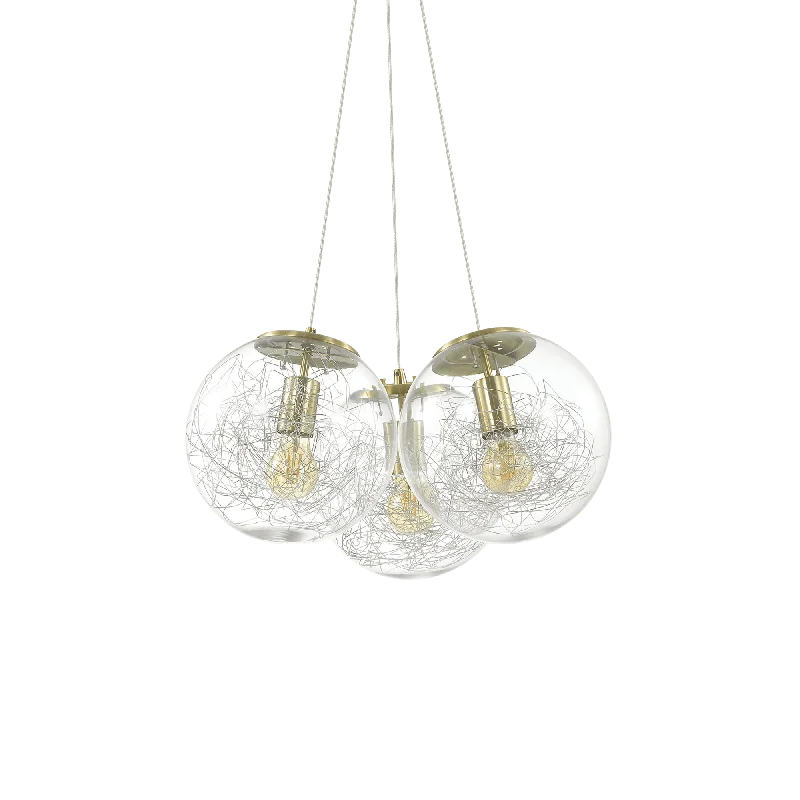 Track lighting with a minimalist track designMapa Sat 3Lt Cluster Brass/Nickel Finish Track lighting with a minimalist track designMapa Sat 3Lt Cluster Brass/Nickel Finish