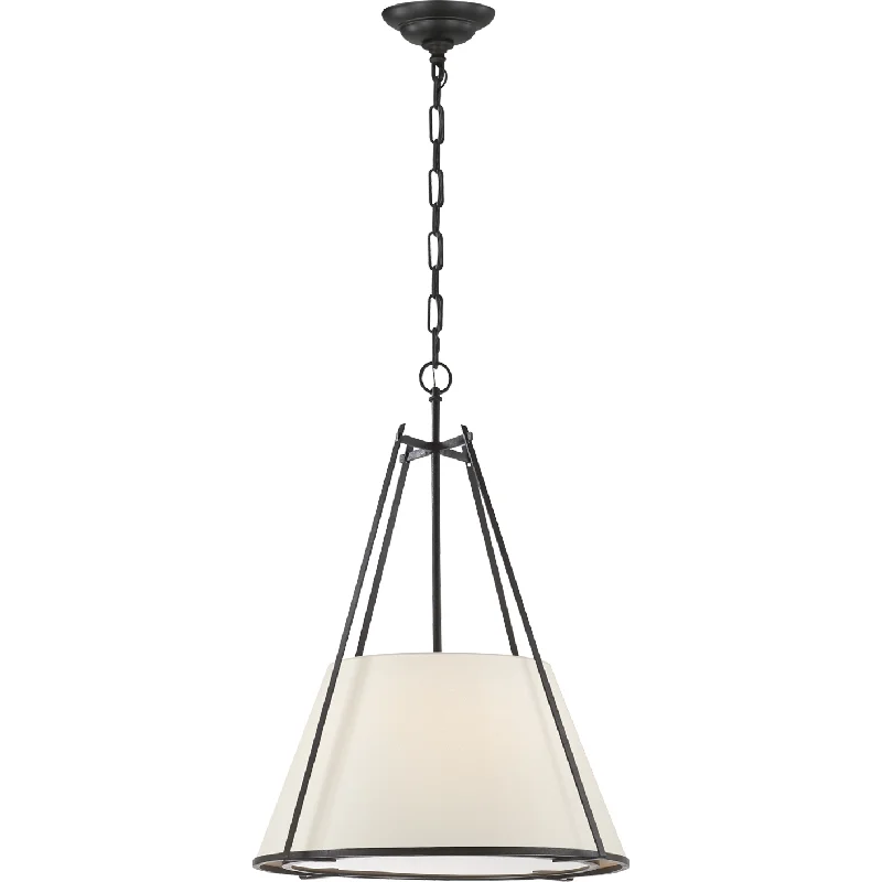 Track lighting with a minimalist track designAspen Large Conical Hanging Shade