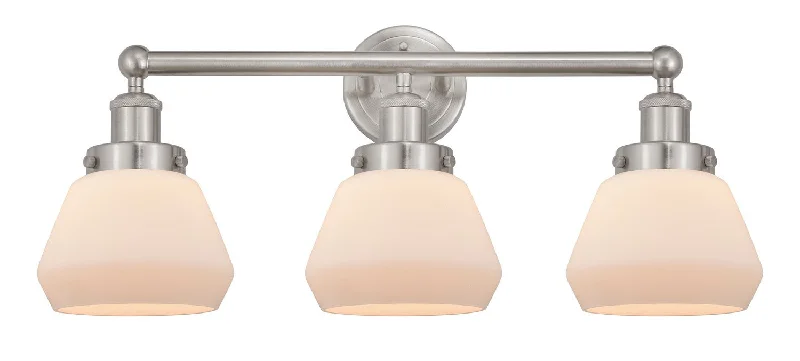 Industrial Lighting for Printing Press FacilitiesEdison Three Light Bath Vanity