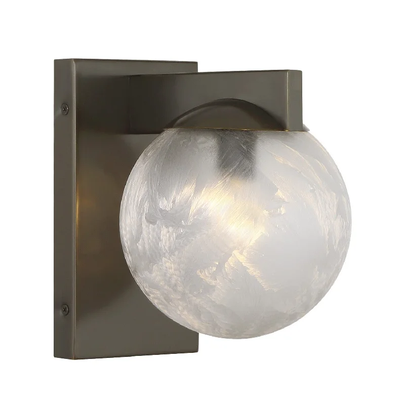 Track lighting with frosted glass shadesDarien Wall Sconce