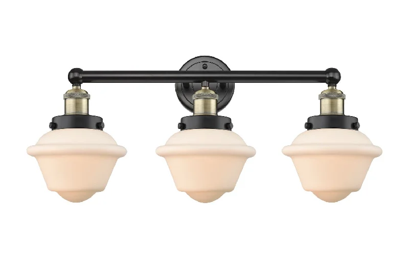 Industrial Pendant Lighting for Machine ShopsEdison Three Light Bath Vanity