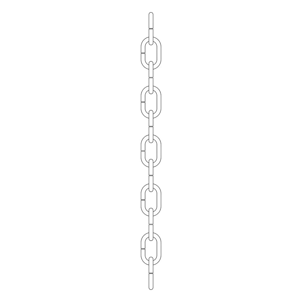 Track lighting for accentuating artworks36" Standard Square Chain