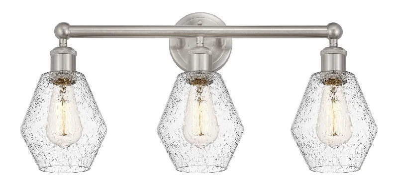 Industrial Lighting for Furniture FactoriesEdison Three Light Bath Vanity
