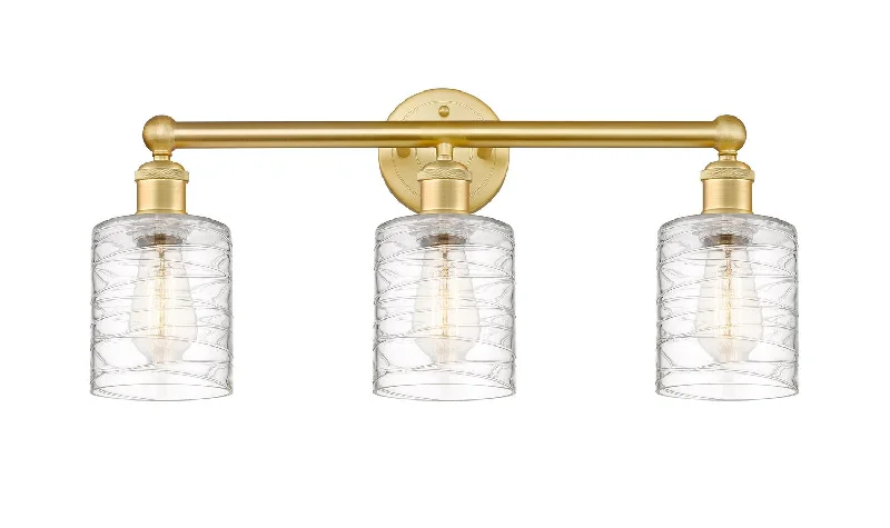 Industrial Lighting with High CRI (Color Rendering Index) for True Color PerceptionEdison Three Light Bath Vanity Industrial Lighting with High CRI (Color Rendering Index) for True Color PerceptionEdison Three Light Bath Vanity