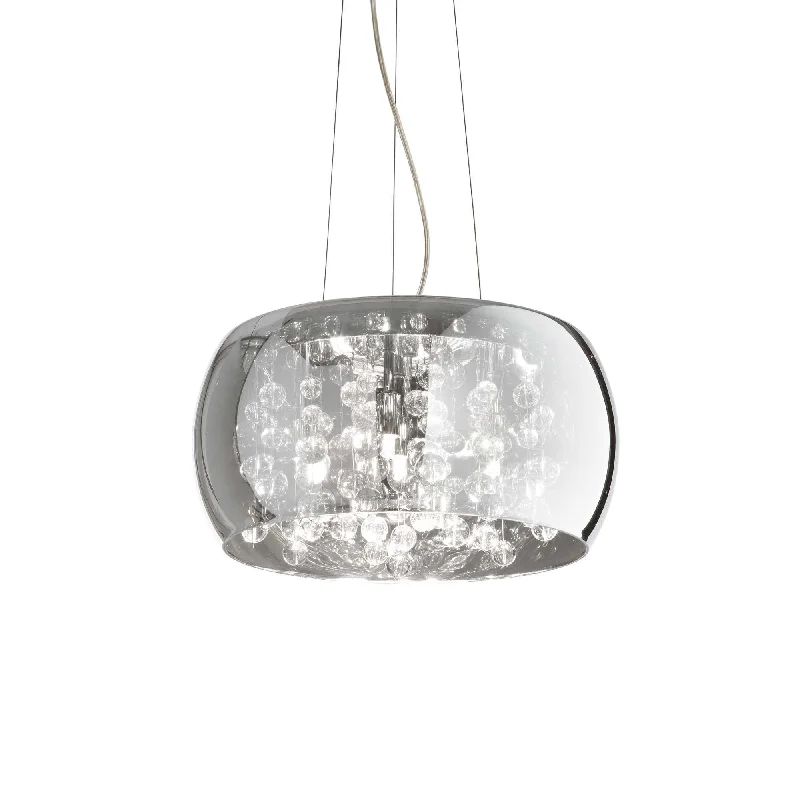 Track lighting with integrated LED driversAudi-80 5/8Lt Centre Ceiling Light - Smoked/Transparent Finish