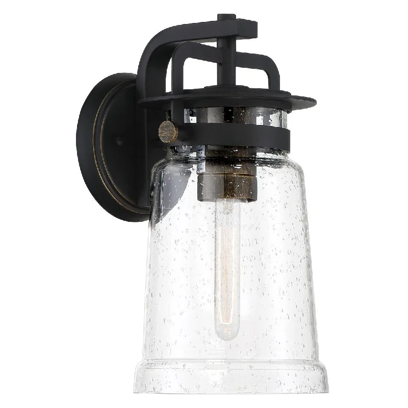 Industrial Lighting with High CRI (Color Rendering Index) for True Color PerceptionMaribel Heights 14 in. Outdoor Wall Sconce Black & Gold Finish Industrial Lighting with High CRI (Color Rendering Index) for True Color PerceptionMaribel Heights 14 in. Outdoor Wall Sconce Black & Gold Finish
