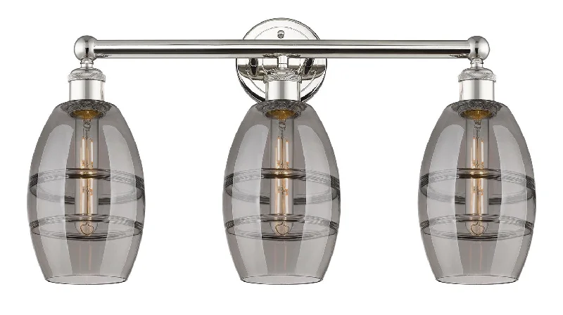 Industrial Lighting for Furniture FactoriesEdison Three Light Bath Vanity