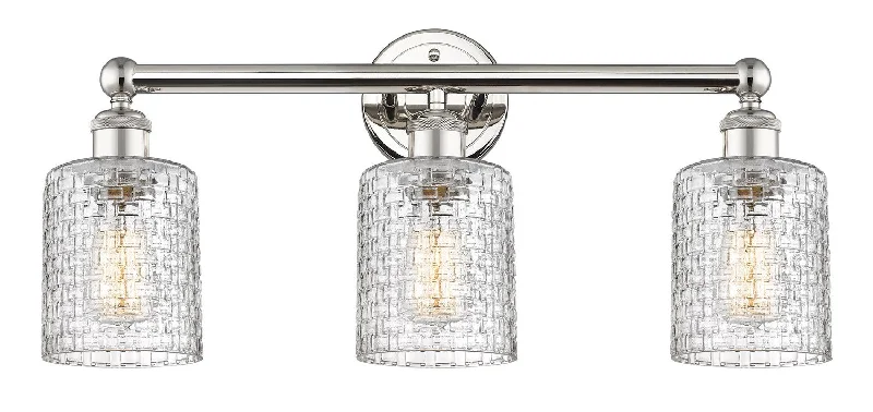 Industrial Lighting for Woodworking FactoriesEdison Three Light Bath Vanity