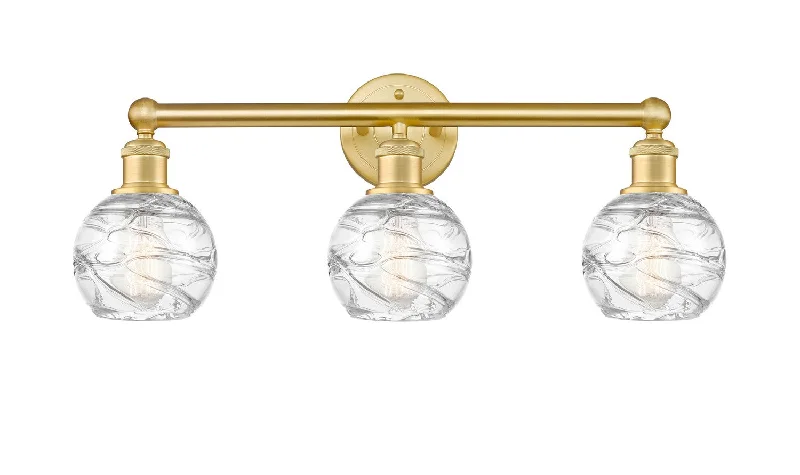 Industrial Lighting for Textile MillsEdison Three Light Bath Vanity
