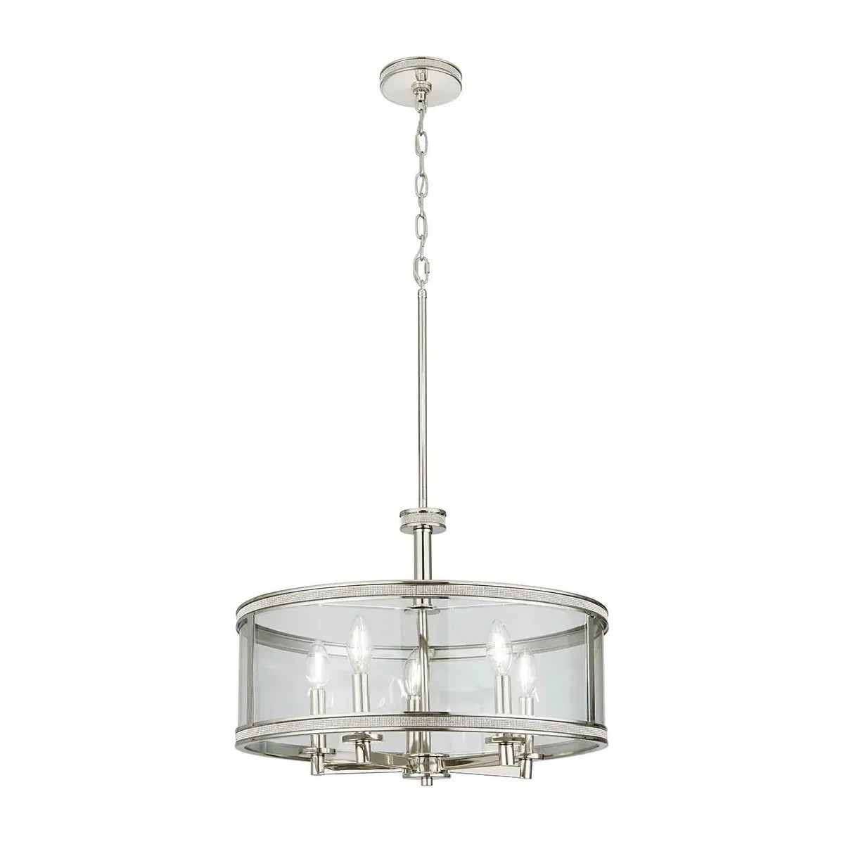 Track lighting with swivel heads for precise aimingAngelica 5-Light Pendant