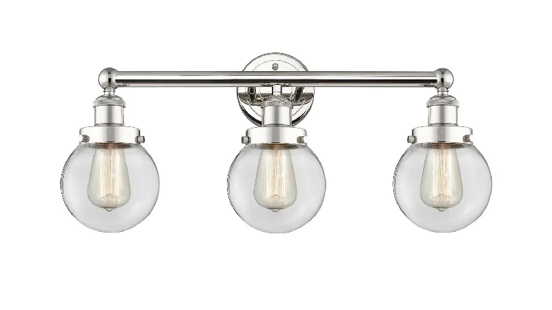 Industrial Lighting for Furniture FactoriesEdison Three Light Bath Vanity
