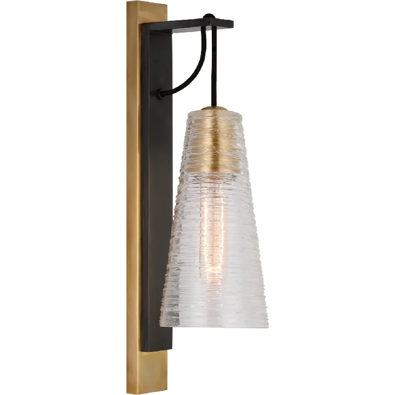 Wireless track lighting for easy installationReve Medium Conical Sconce
