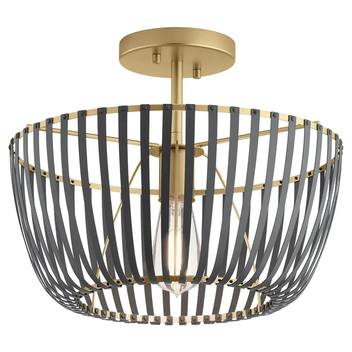 Track lighting for accentuating artworksAyn 14" 1-Light Semi Flush