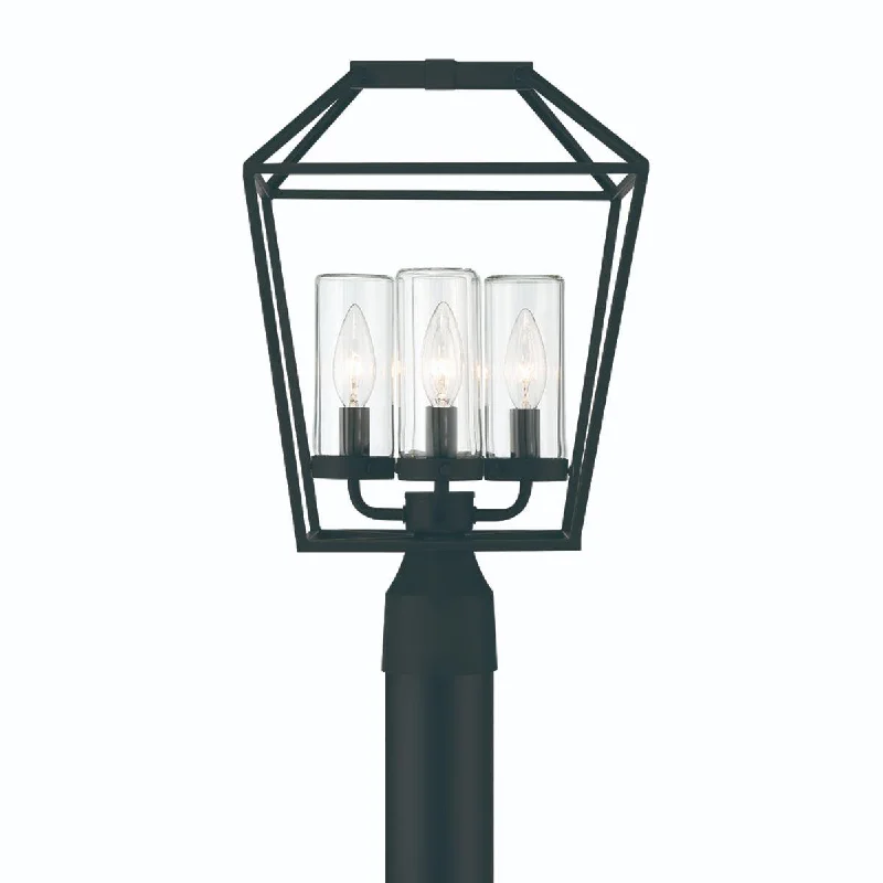 Industrial Lighting for Automotive Manufacturing PlantsBastille 18 In. 4 Lights Lantern Head Satin Black finish Industrial Lighting for Automotive Manufacturing PlantsBastille 18 In. 4 Lights Lantern Head Satin Black finish
