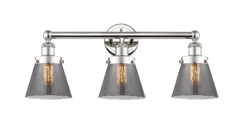 Industrial Lighting for Textile MillsEdison Three Light Bath Vanity