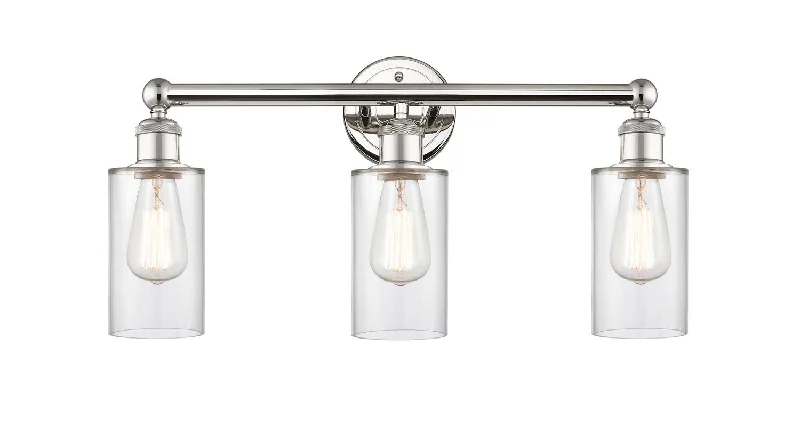 Dimmable Industrial Lighting for Ambiance ControlEdison Three Light Bath Vanity