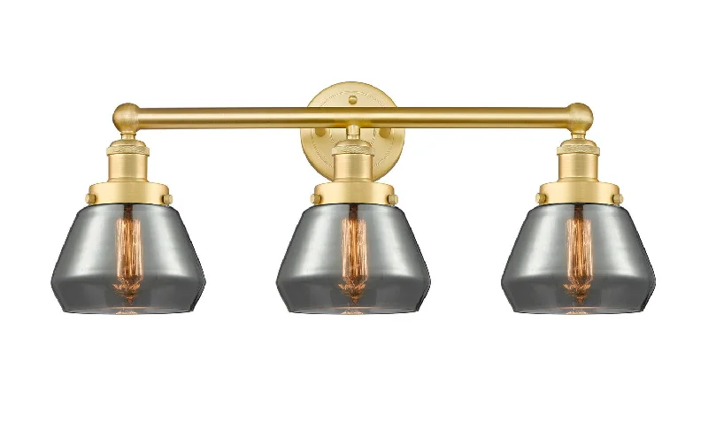 Industrial Pendant Lighting for Machine ShopsEdison Three Light Bath Vanity